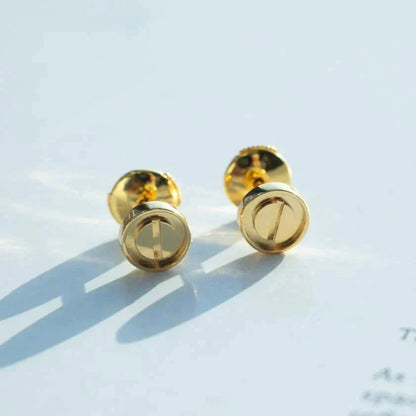 Miro LOVE EARRINGS GOLD 10MM