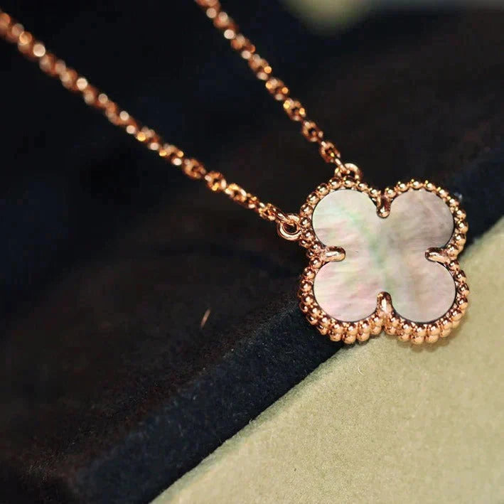 Miro CLOVER 15MM  GRAY MOTHER OF PEARL NECKLACE