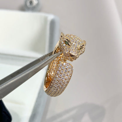 Miro PANTHERE PINK GOLD DIAMANTENRING