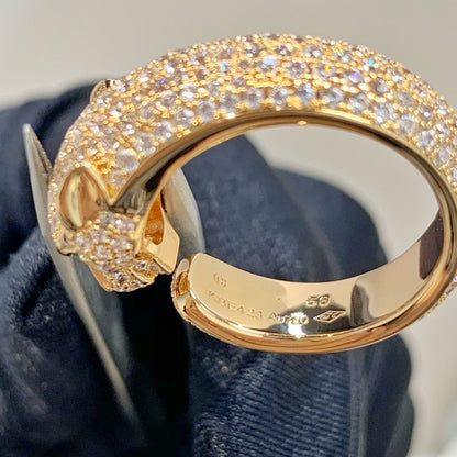 Miro PANTHERE PINK GOLD DIAMANTENRING