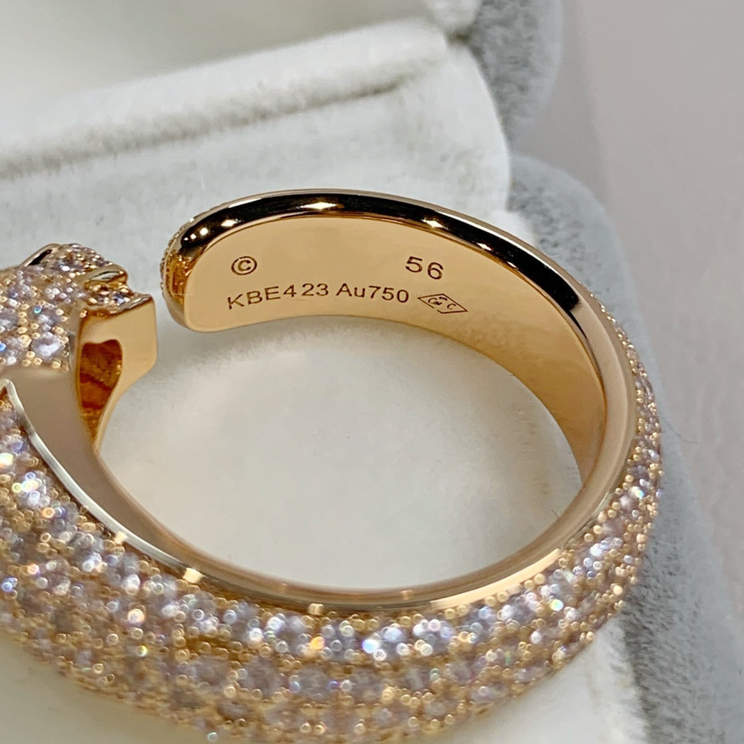 Miro PANTHERE PINK GOLD DIAMANTENRING