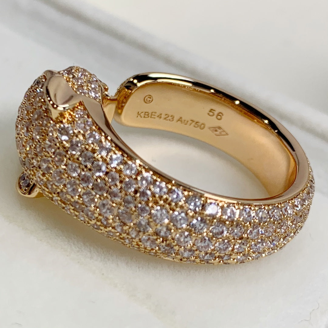 Miro PANTHERE PINK GOLD DIAMANTENRING