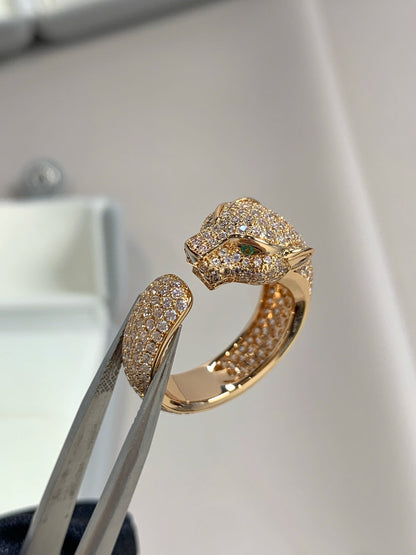 Miro PANTHERE PINK GOLD DIAMANTENRING