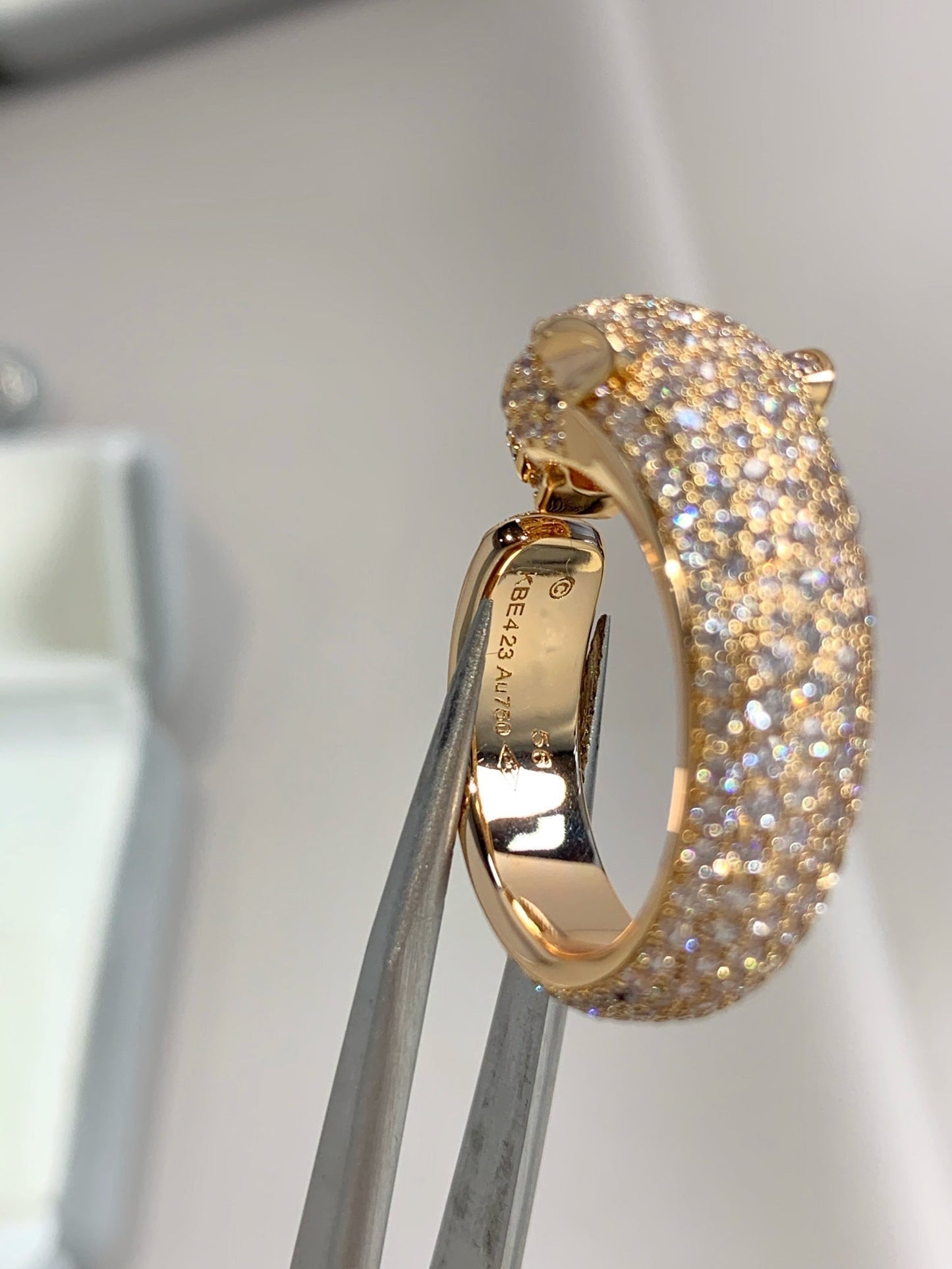 Miro PANTHERE PINK GOLD DIAMANTENRING