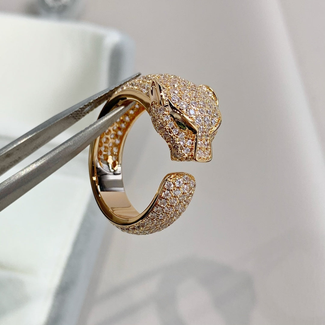 Miro PANTHERE PINK GOLD DIAMANTENRING