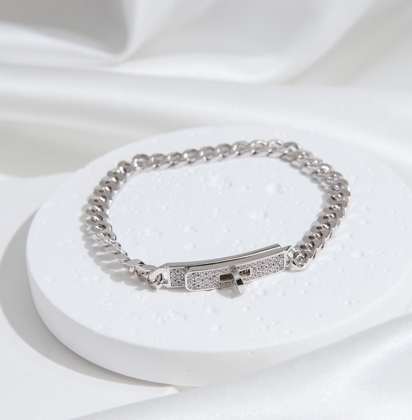 Miro KELLY KETTEN-SILBER-DIAMANTENARMBAND