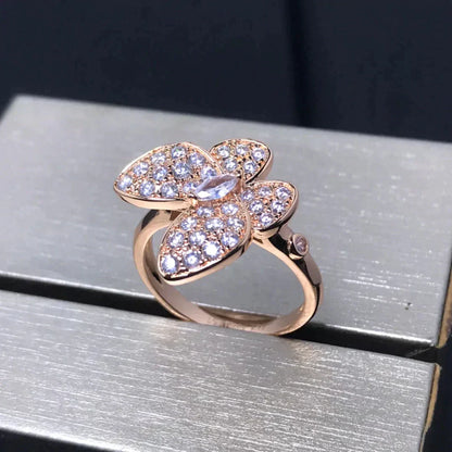 Miro BUTTERFLY ROSÉGOLD DIAMANTRING