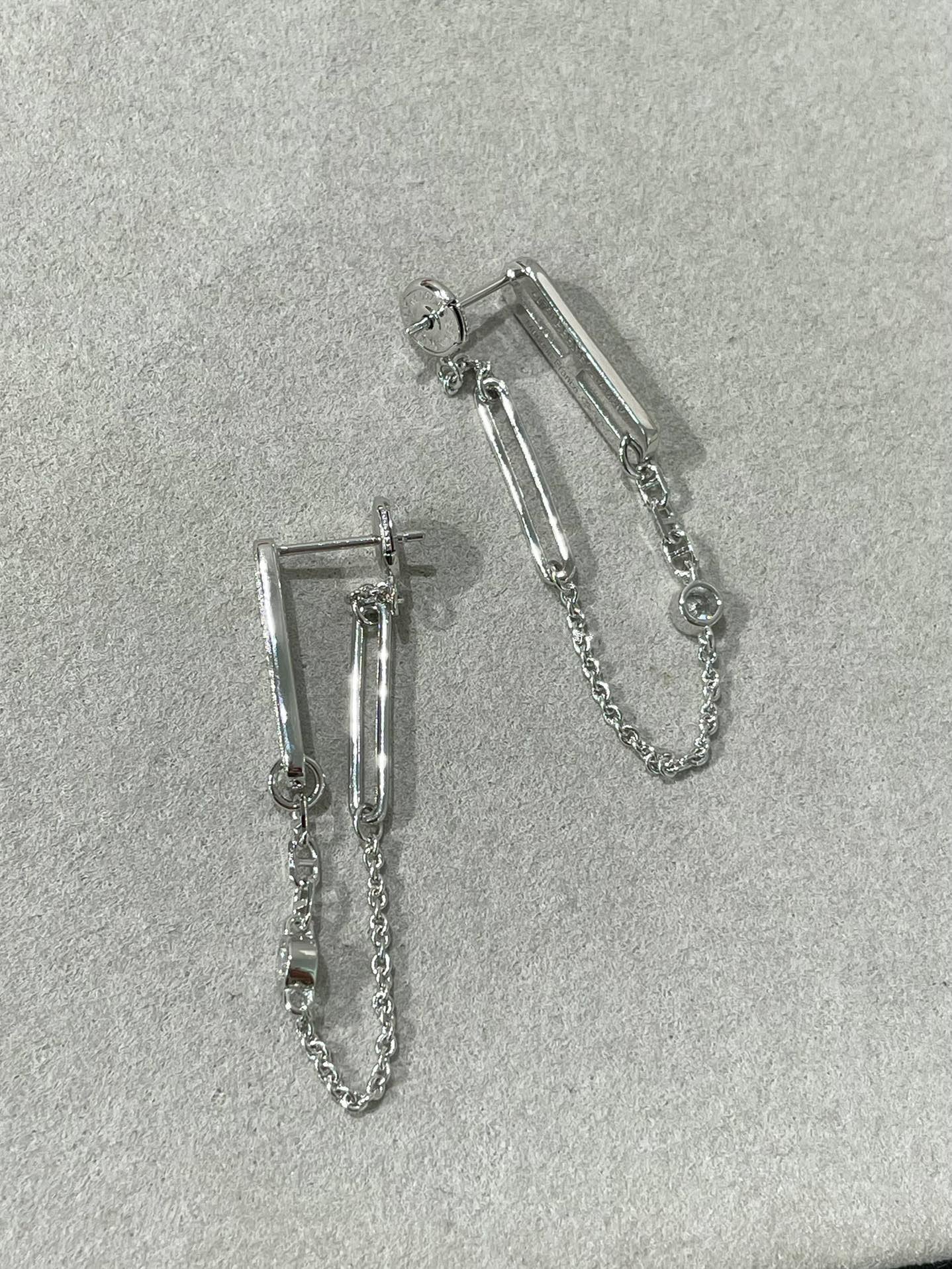 Miro CHAINE CHAOS DIAMOND DROP EARRINGS