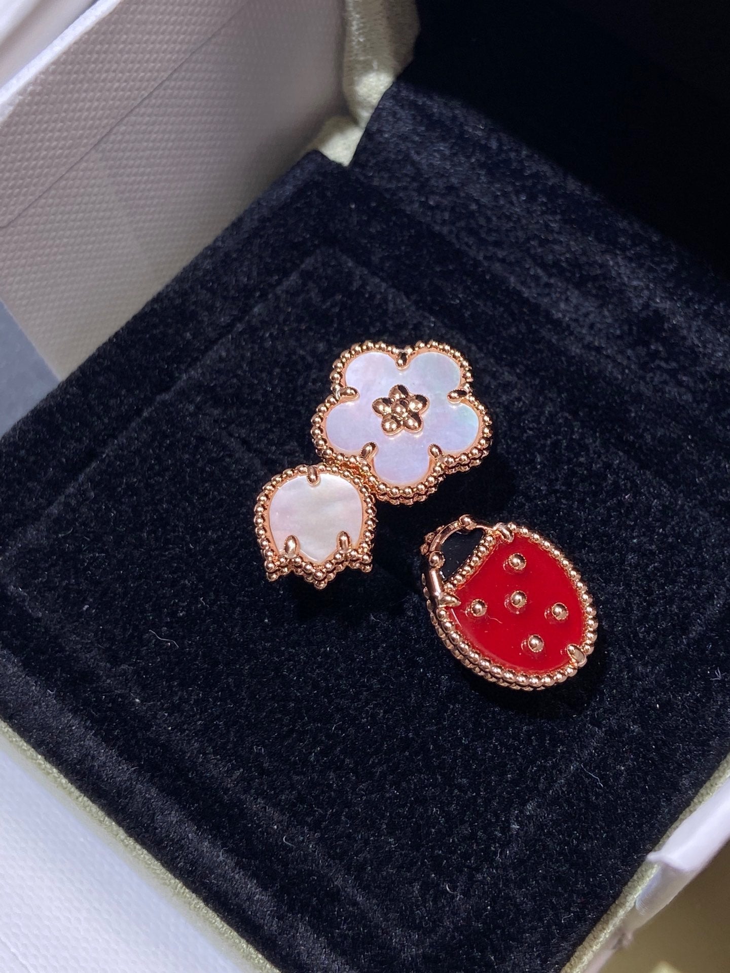 Miro LUCKY 3 MOTIV ROSÉGOLD RING