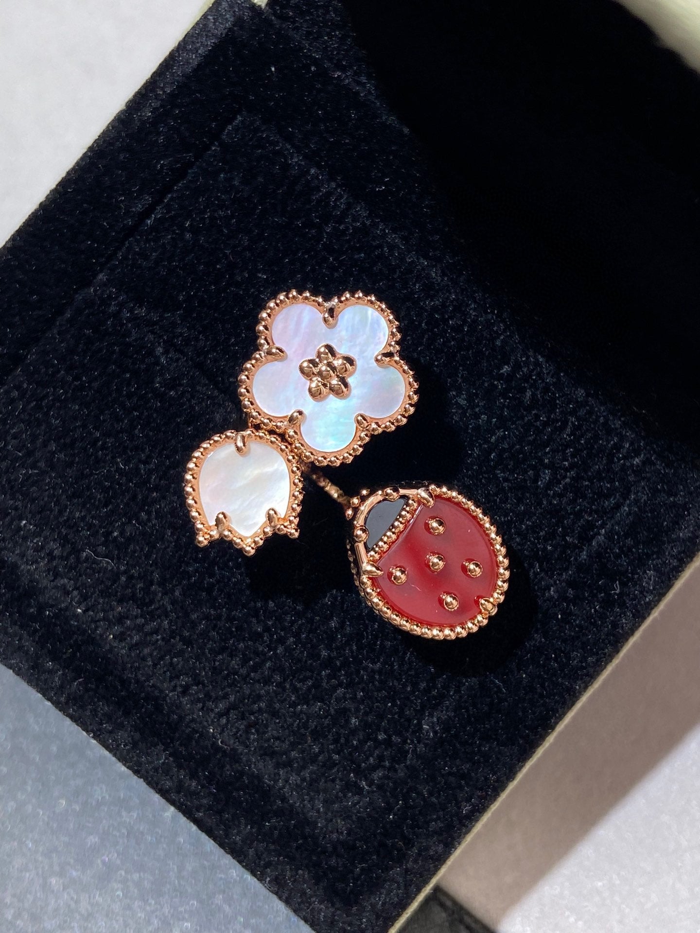 Miro LUCKY 3 MOTIV ROSÉGOLD RING