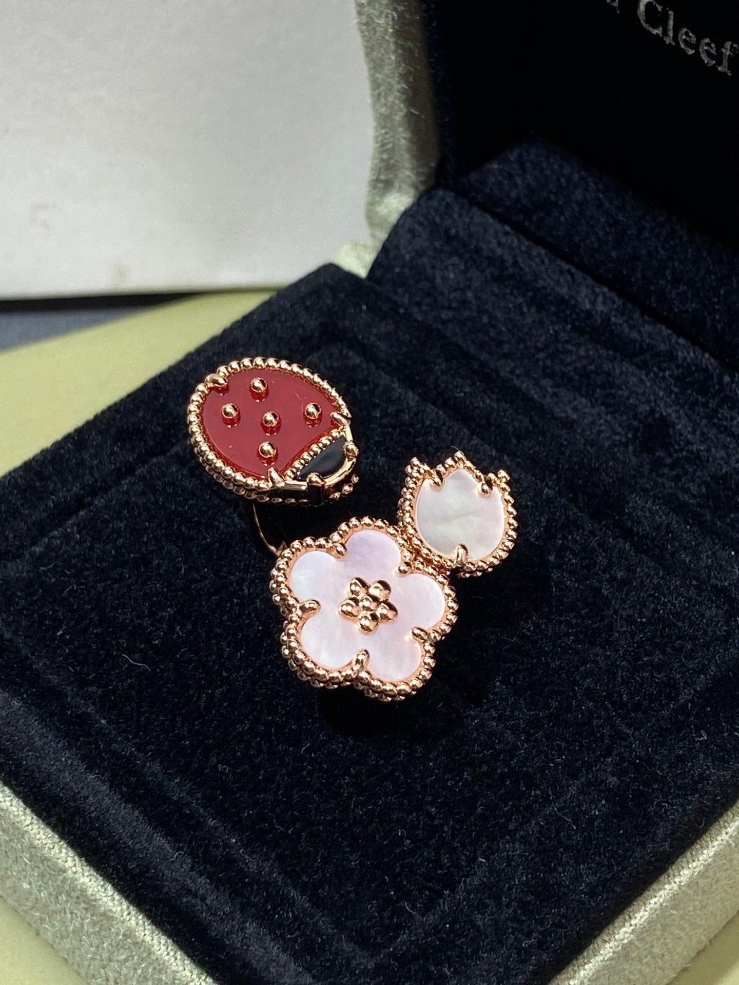 Miro LUCKY 3 MOTIV ROSÉGOLD RING