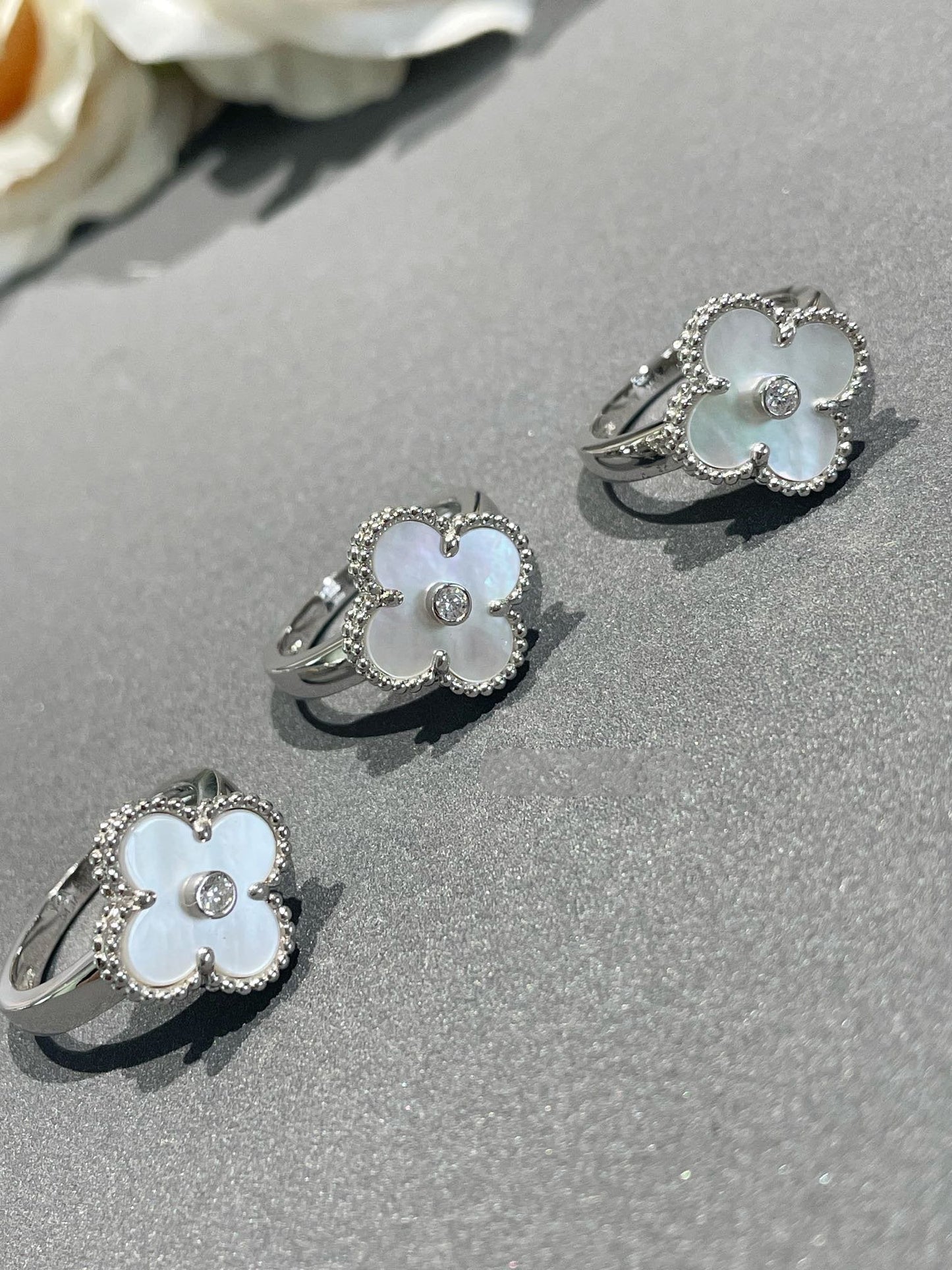 Miro KLEEBLATT SILBER WISCHER DIAMANTRING