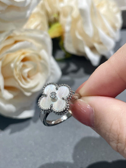 Miro KLEEBLATT SILBER WISCHER DIAMANTRING