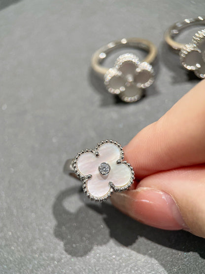 Miro KLEEBLATT SILBER WISCHER DIAMANTRING