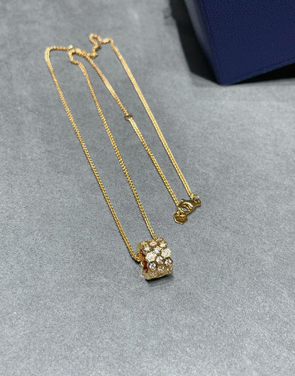 Miro BEE LOVE DIAMOND PAVED 3 ROW NECKLACE