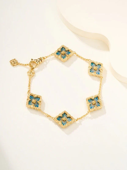 [Miro]B.C.L ENAMELED Five-Flower Bracelet£¨Various Colors)