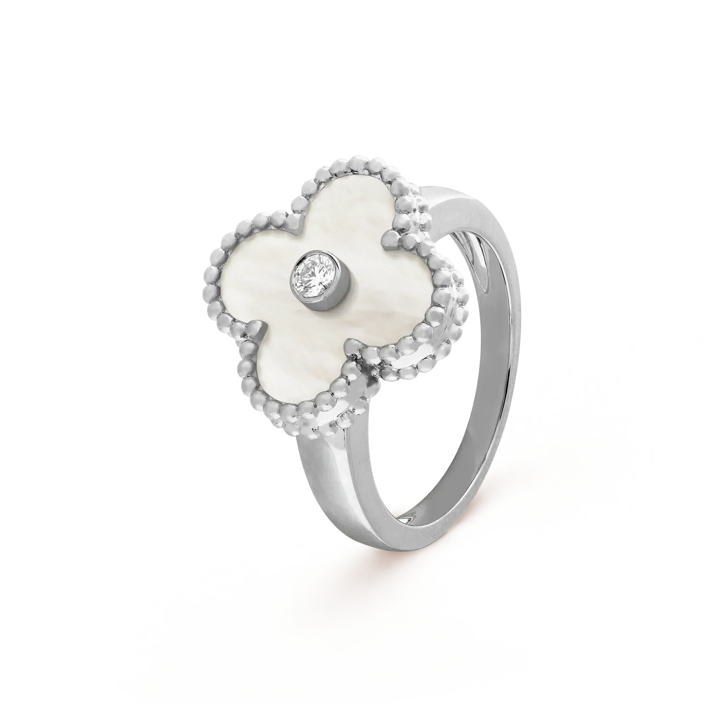 Miro KLEEBLATT SILBER WISCHER DIAMANTRING