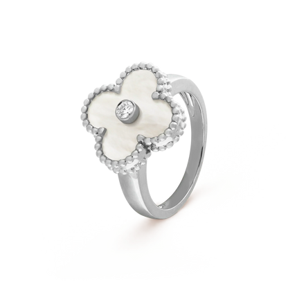 Miro KLEEBLATT SILBER WISCHER DIAMANTRING