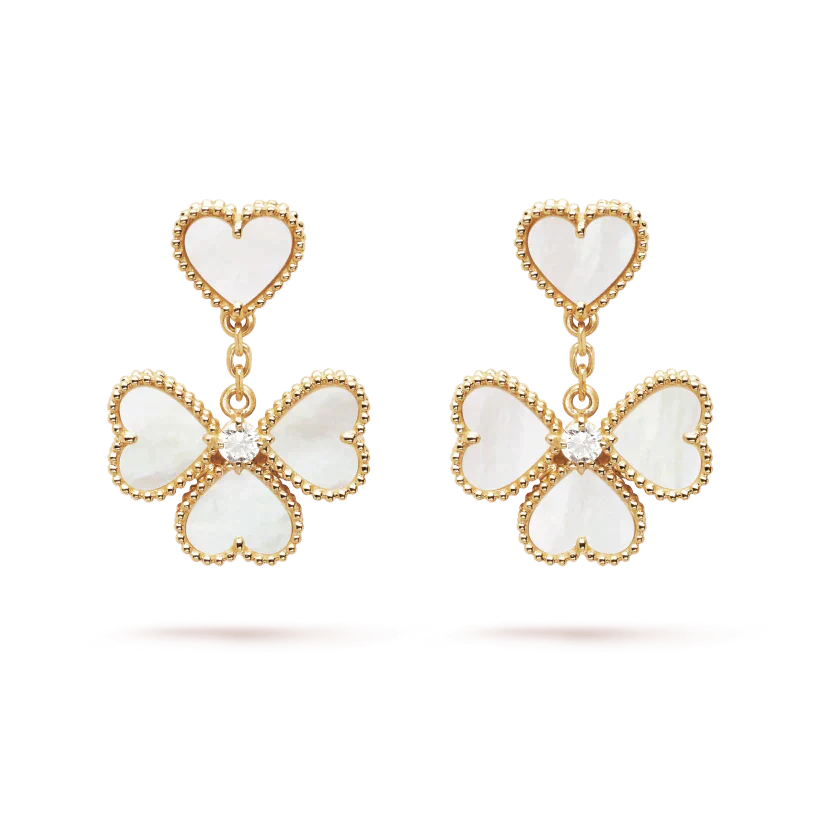 Miro CLOVER SWEET WHITE MOP EARRINGS