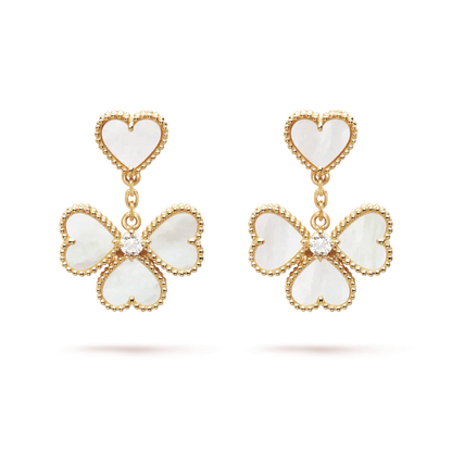 Miro CLOVER SWEET WHITE MOP EARRINGS