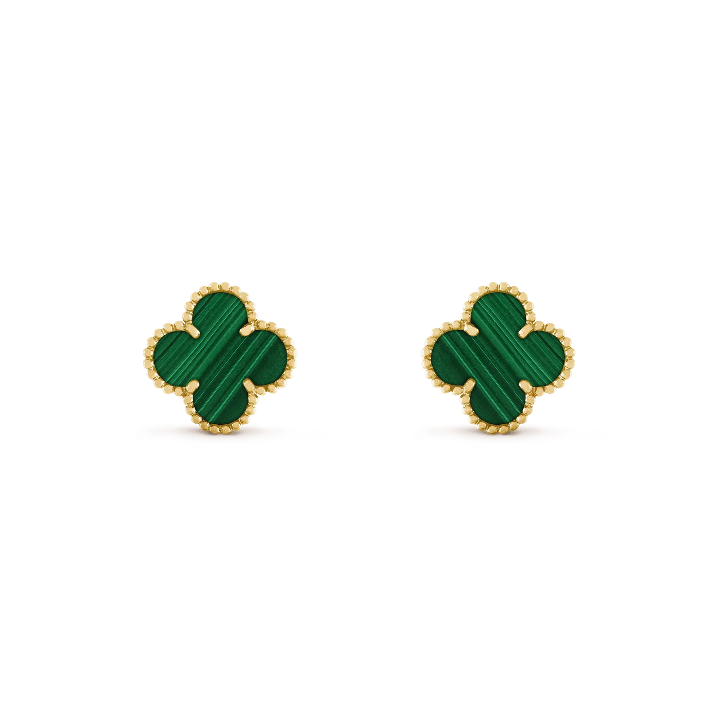 Miro CLOVER MEDIUM 1 MOTIFS MALACHITE  EARRINGS