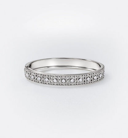 [Miro ] 2026 WOVEN-PATTERN BRACELET SET WITH FULL DIAMOND INLAY THREE-COLORS