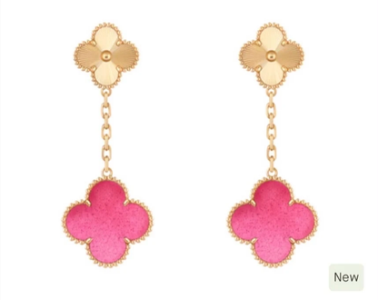 [Miro ] 26 NEW PINK BUBBLE ENAMEL SET  Gold