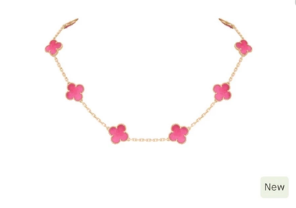 [Miro ] 26 NEW PINK BUBBLE ENAMEL SET  Gold
