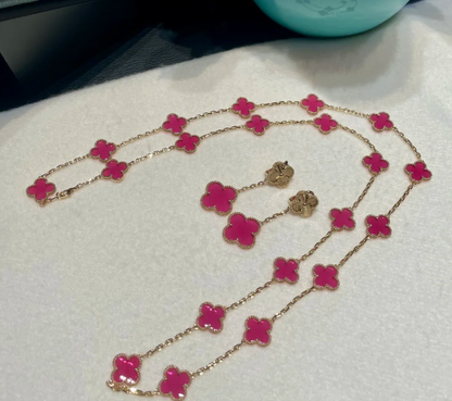 [Miro ] 26 NEW PINK BUBBLE ENAMEL SET  Gold
