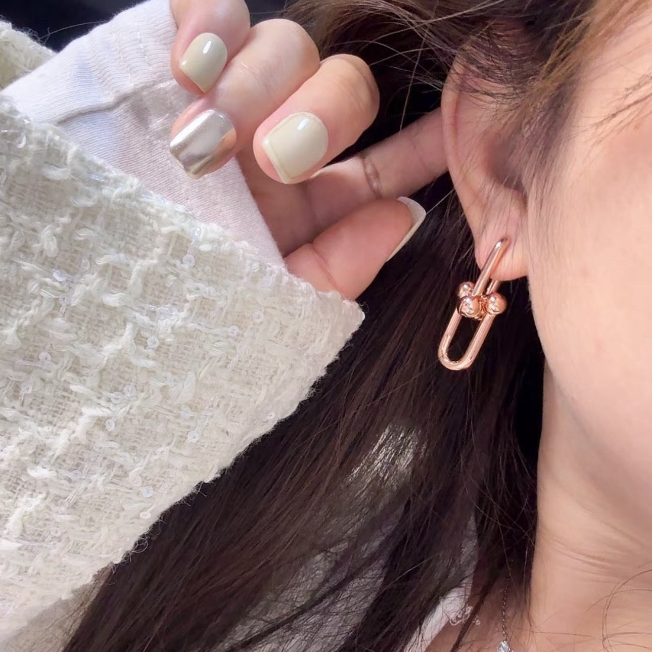 [Miro ] TF U-shaped earrings