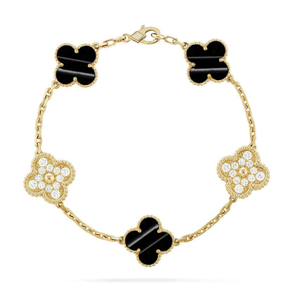 [Miro ]New  CLOVER 5 MOTIF PULSAR STONE BRACELET COLLECTION