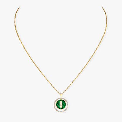 [Miro ]Miro  MOVE 1 DIAMANT MALACHIT GOLD DIAMANTEN HALSKETTE