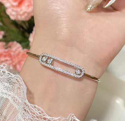 [Miro ]Bewegliches Armband mit Pavé-Diamanten M