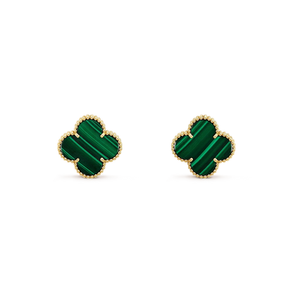 Miro CLOVER MINI 9.5MM MALACHIT OHRRINGE