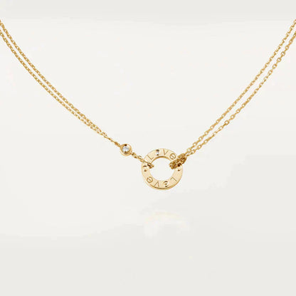 Miro LOVE NECKLACE 16MM 2 DIAMONDS