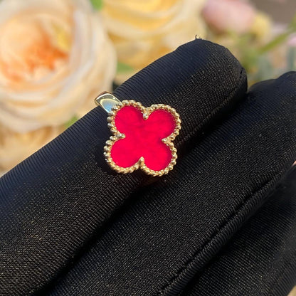 [Miro]NEW CLOVER PINK ENAMEL RINGS