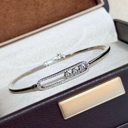 [Miro ]Bewegliches Armband mit Pavé-Diamanten M