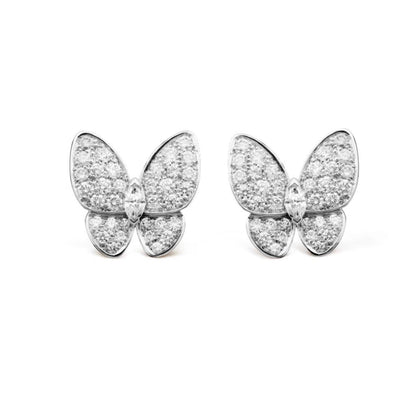 Miro BUTTERFLY OHRRINGE GANZ MIT DIAMANTEN BESETZT