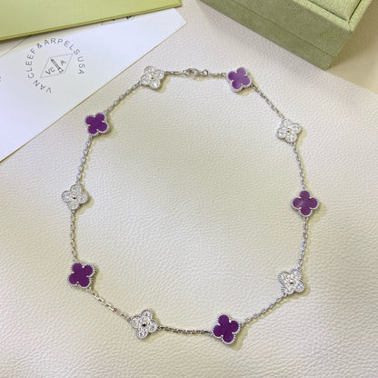 Miro CLOVER 10 MOTIFS VIOLETTER RAUTENHALSSCHMUCK