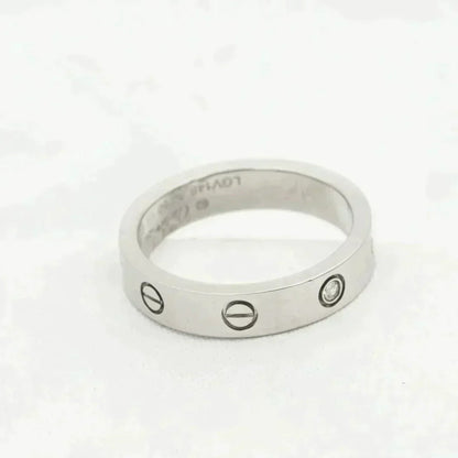 Miro LOVE RING 4MM 1 DIAMOND SILVER