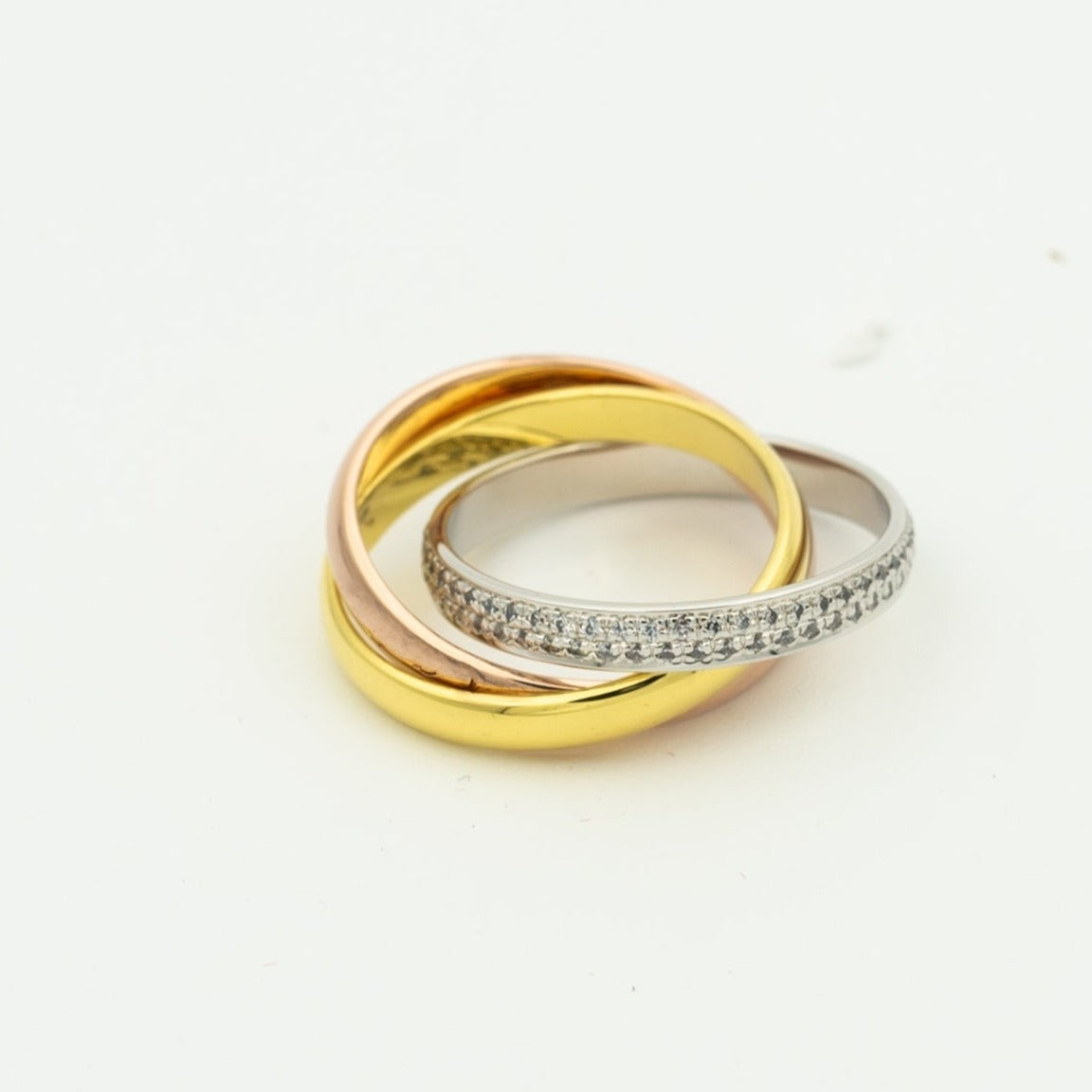 Miro TRINITY RING GOLD ROSEGOLD SILBER DIAMANTEN