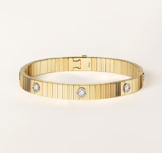 Miroiro NEW 7 MM 7-DIAMOND HEART-SHAPED BRACELET