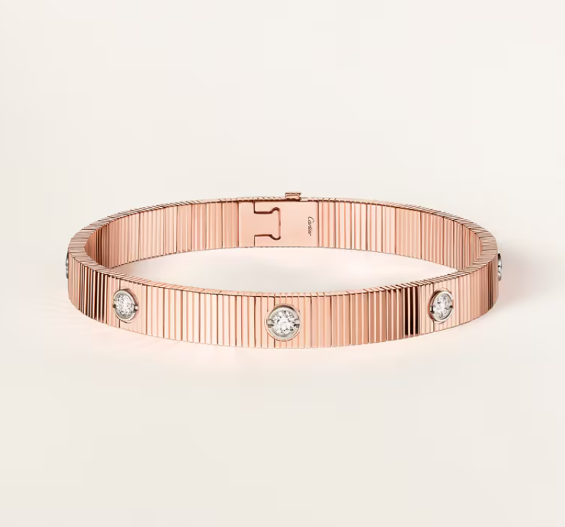 Miroiro NEW 7 MM 7-DIAMOND HEART-SHAPED BRACELET