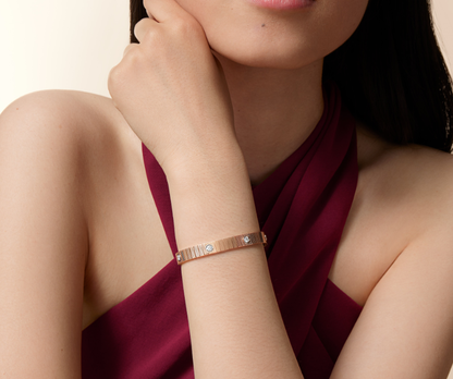 Miroiro NEW 7 MM 7-DIAMOND HEART-SHAPED BRACELET