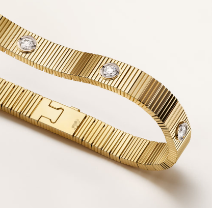 Miroiro NEW 7 MM 7-DIAMOND HEART-SHAPED BRACELET