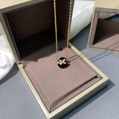 Miro JEUX DE PINK GOLD DIAMOND NECKLACE