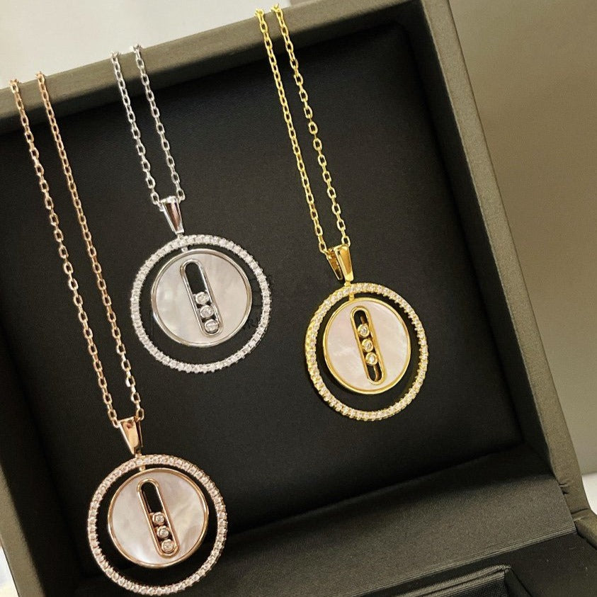 [Miro ]Miro MOVE MM NACRE BLANCHE DIAMOND COLLIER