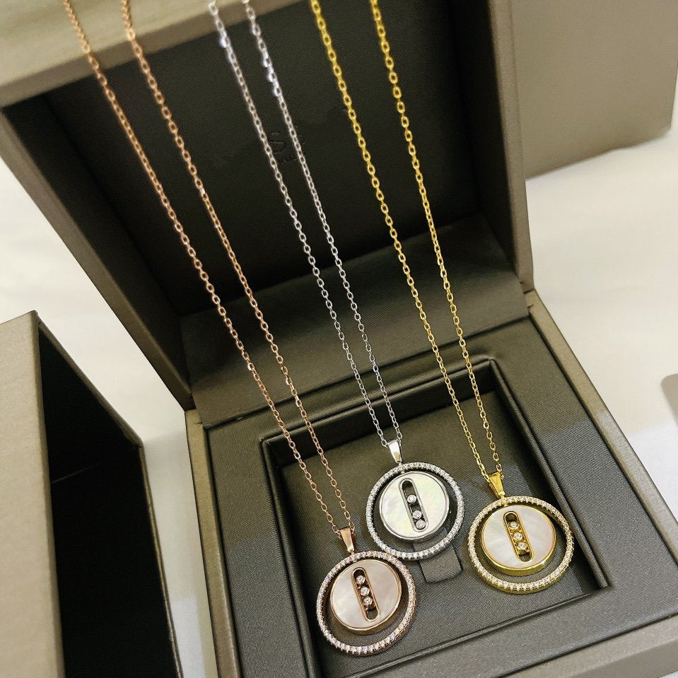 [Miro ]Miro MOVE MM NACRE BLANCHE DIAMOND COLLIER