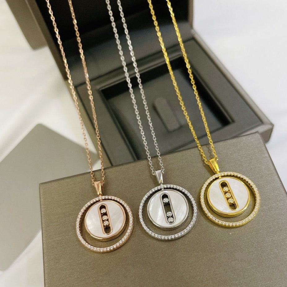 [Miro ]Miro MOVE MM NACRE BLANCHE DIAMOND COLLIER