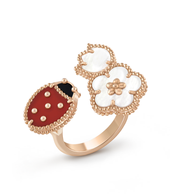 Miro LUCKY 3 MOTIV ROSÉGOLD RING